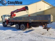 Бортовой с КМУ HRS 216 на шасси Faw J6 CA3252 (6X6)